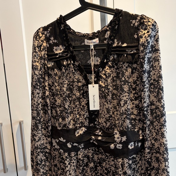 Heartloom Black and Cream Floral Dress - Picture 4 of 9